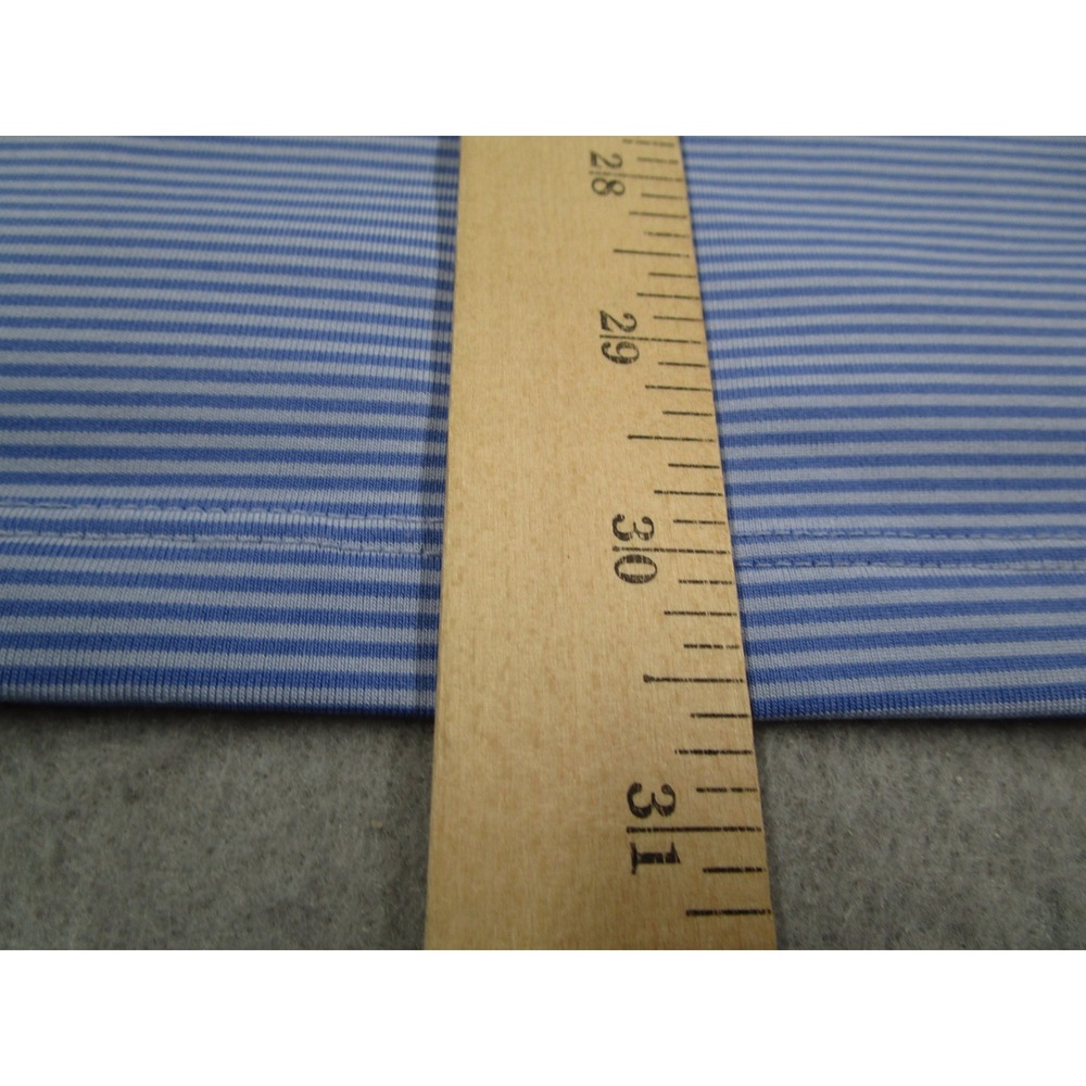 Greyson Mens Talking Rock Golf Polo Shirt Blue Stripe Size Large Performance L - Picture 9 of 10